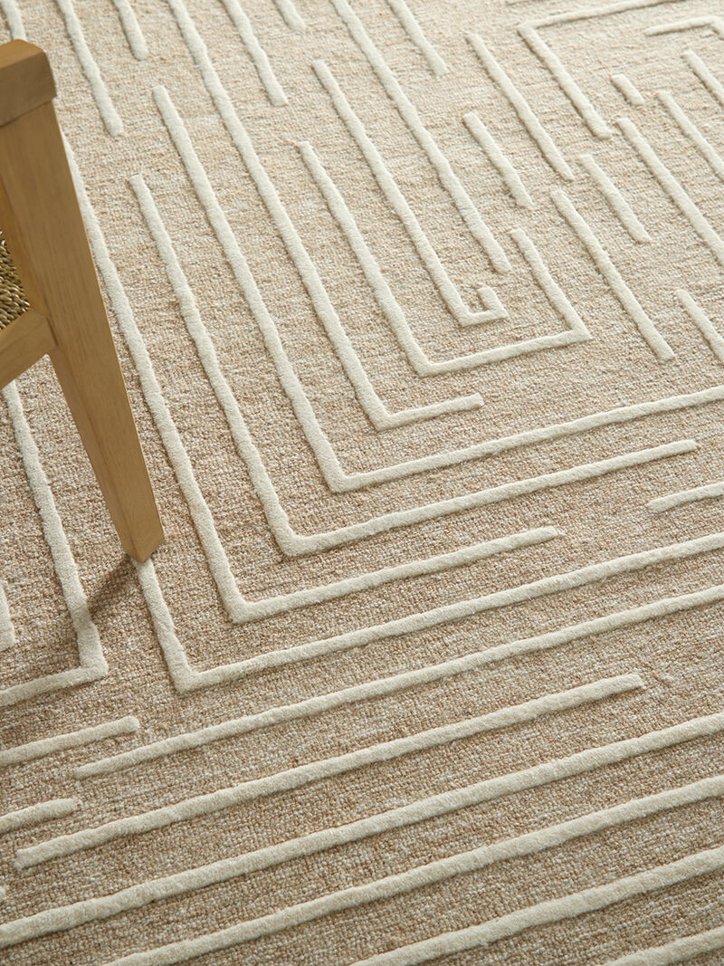 Fenner T8003 Beige/Ivory 8' x 10' Rug By Thom Filcia