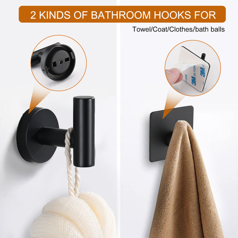 Bathroom Matte Hardware Accessories 5 Pieces Set