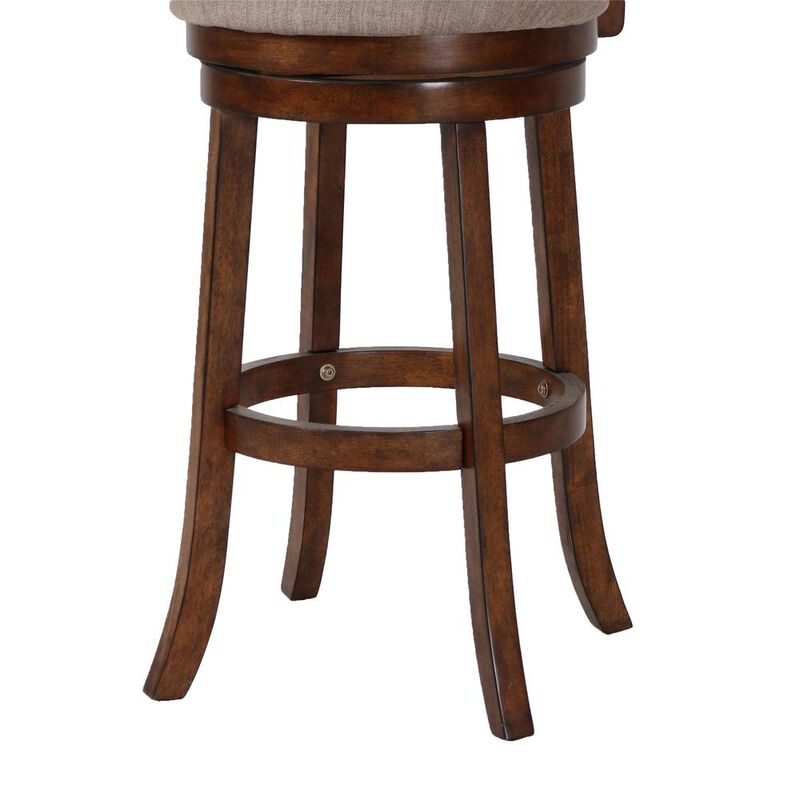 New Classic Furniture Aberdeen Brown Solid Wood Swivel Bar Stool (Set of 2)
