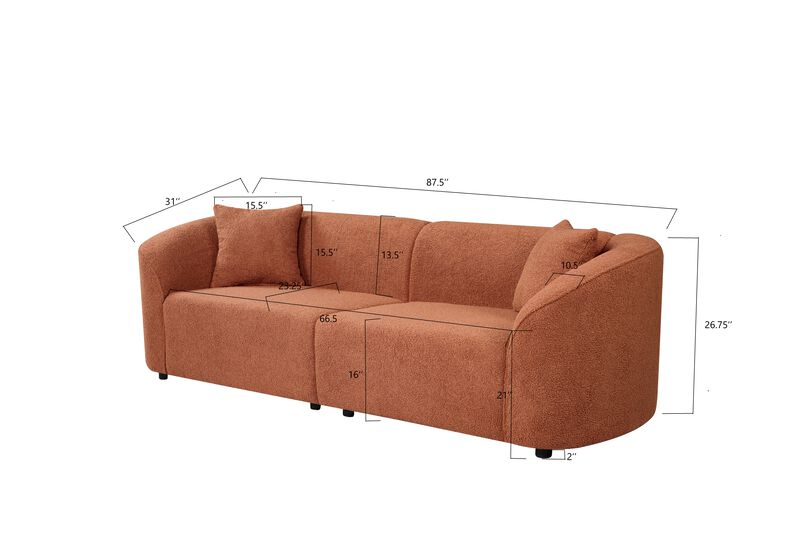 Merax Luxurious Boucle Upholstery Sofa