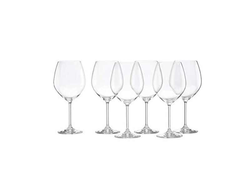 Lenox Tuscany Classics Red Wine Glass Set, 6 Count, Clear