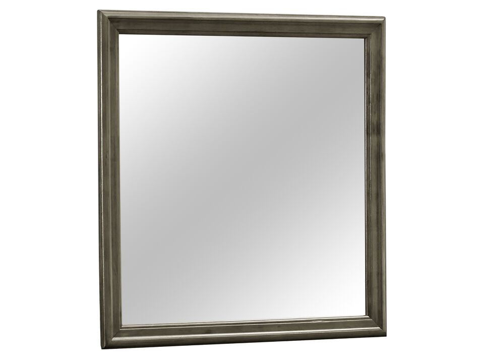 38 in. x 38 in. Classic Square Wood Framed Dresser Mirror