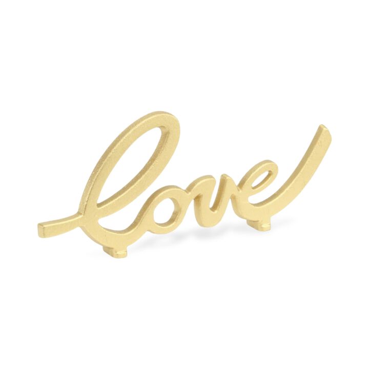 Roven Cast Iron Calligraphic Love Table Décor
