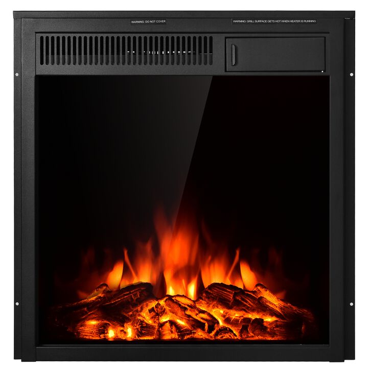 Electric Fireplace Insert Freestanding and Recessed Heater