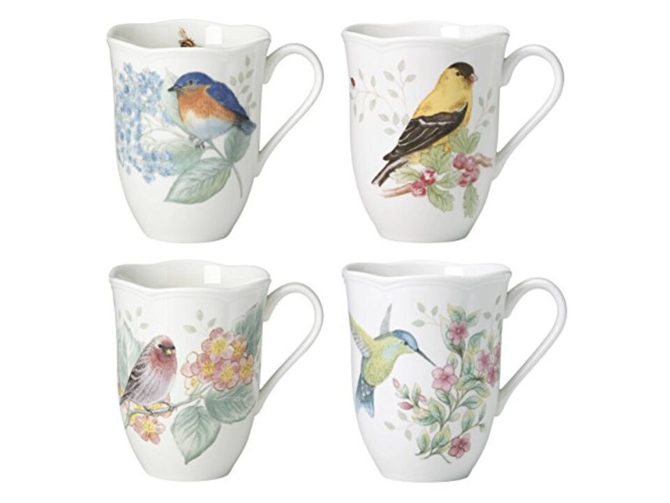 Lenox Butterfly Meadow Flutter Mugs, Set of 4, Multicolor