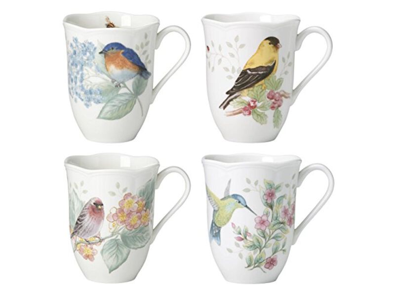 Lenox Butterfly Meadow Flutter Mugs, Set of 4, Multicolor