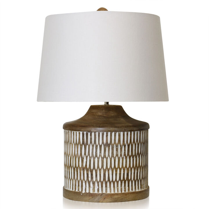 Natural Painted Table Lamp