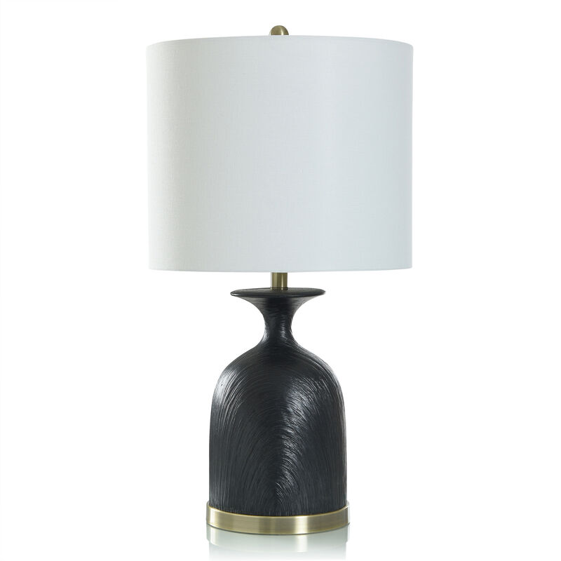 Satin Black Table Lamp