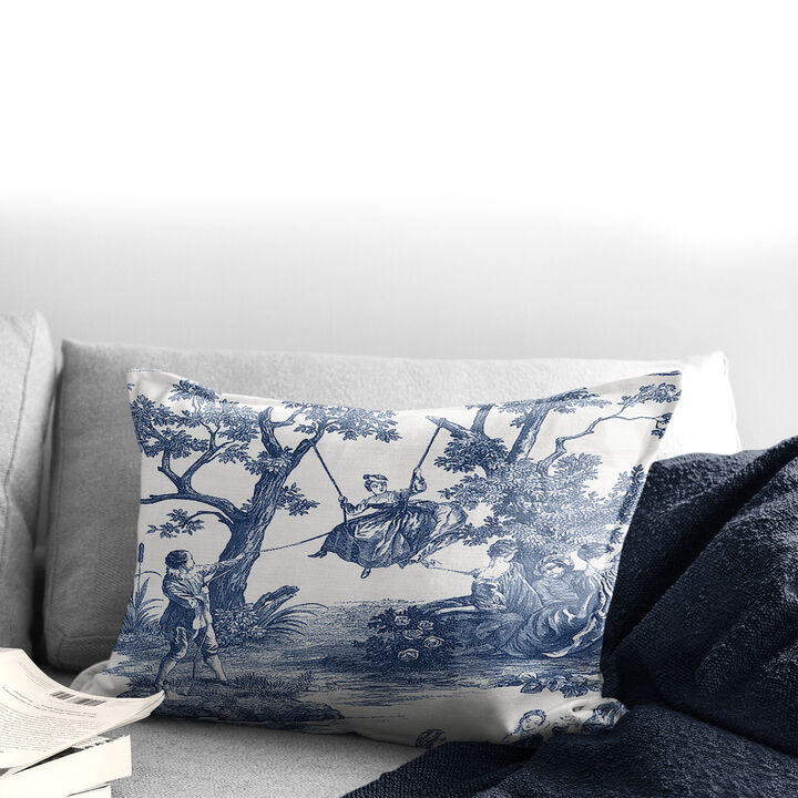 6ix Tailors Fine Linens Malaika Blue Decorative Throw Pillows