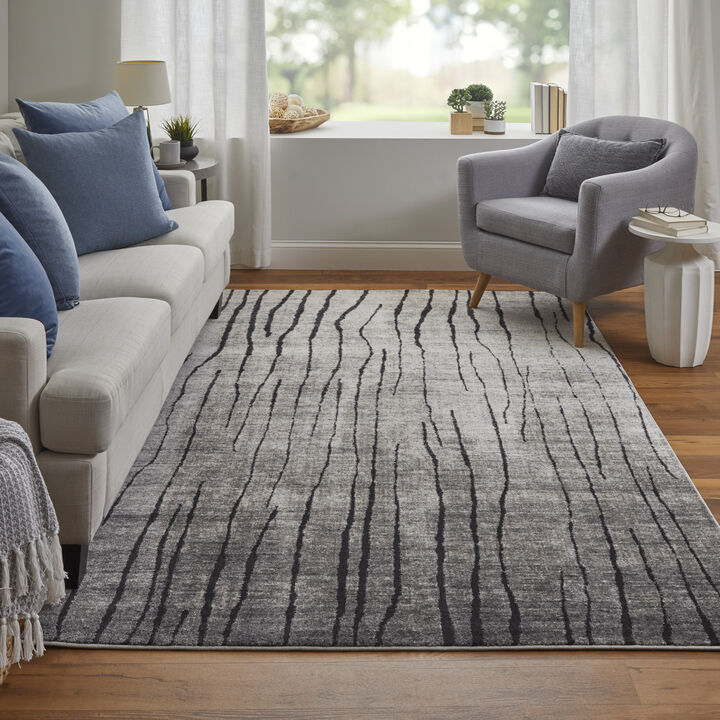 Kano 39LIF Gray/Black/Taupe 2'2" x 3' Rug