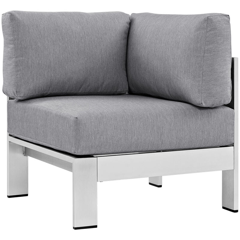Modway - Shore Outdoor Patio Aluminum Corner Sofa