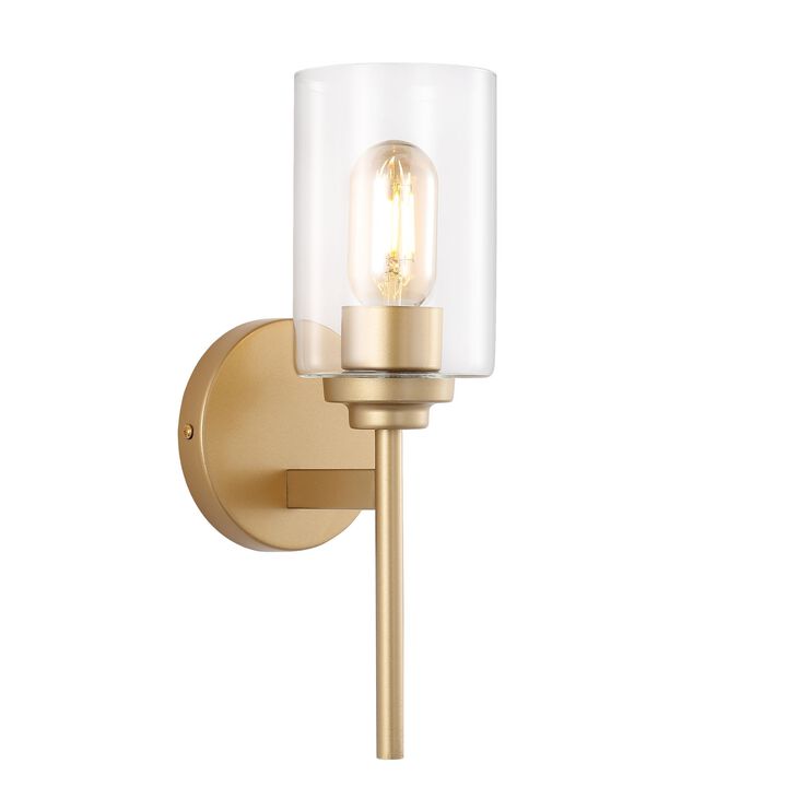 Juno Farmhouse Industrial Iron Cylinder LED Sconce