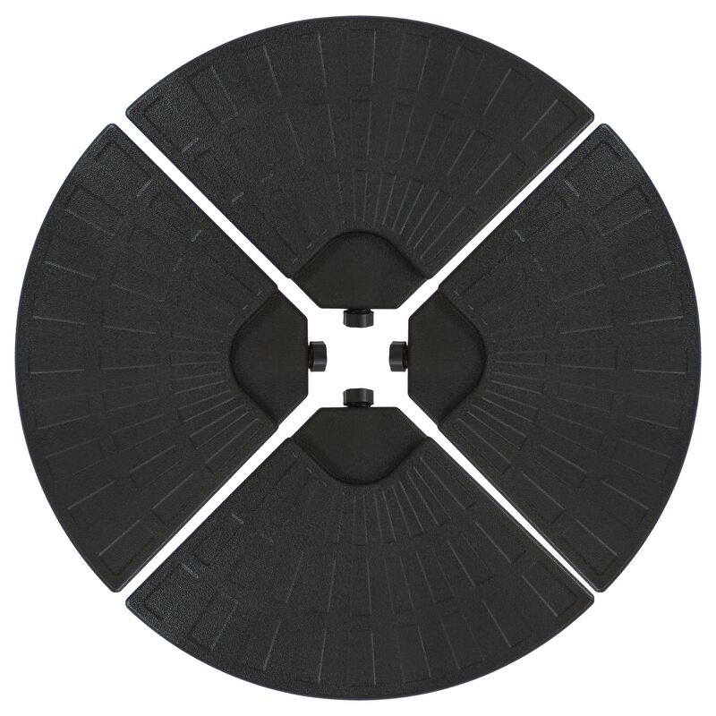 Sunnydaze Sand or Water Round Cantilever Offset Patio Umbrella Base Plates