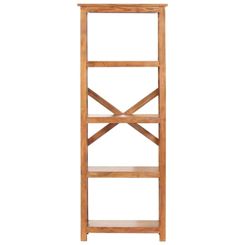 vidaXL Bookshelf 23.6"x11.8"x70.9" Solid Acacia Wood Sheesham Finish