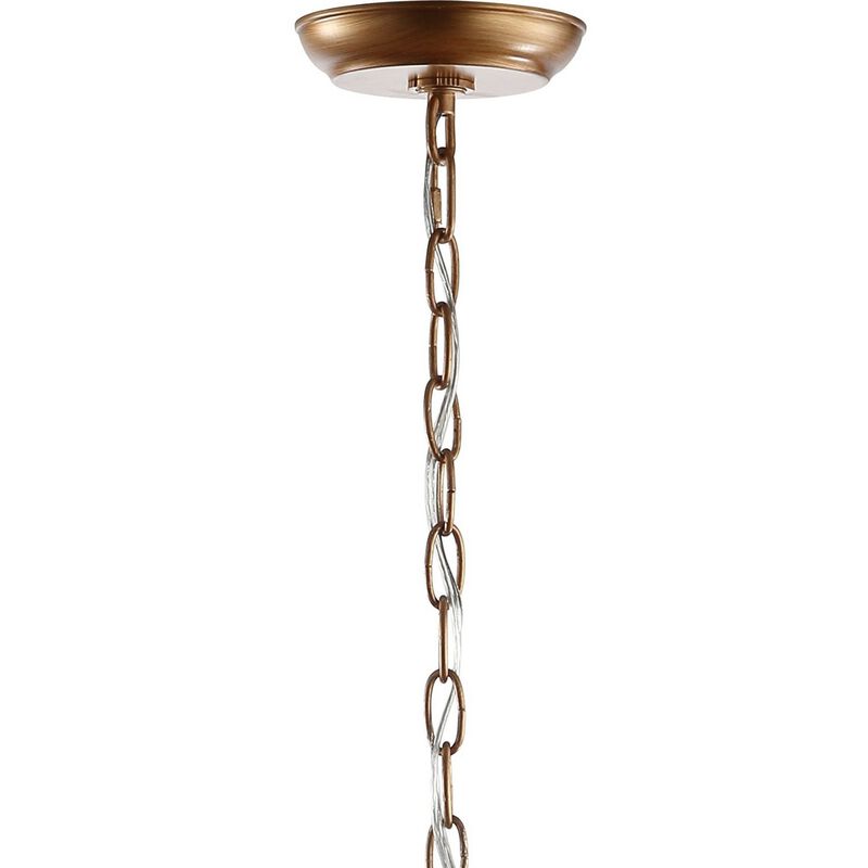 Isabelle Adjustable Metal/Glass LED Pendant