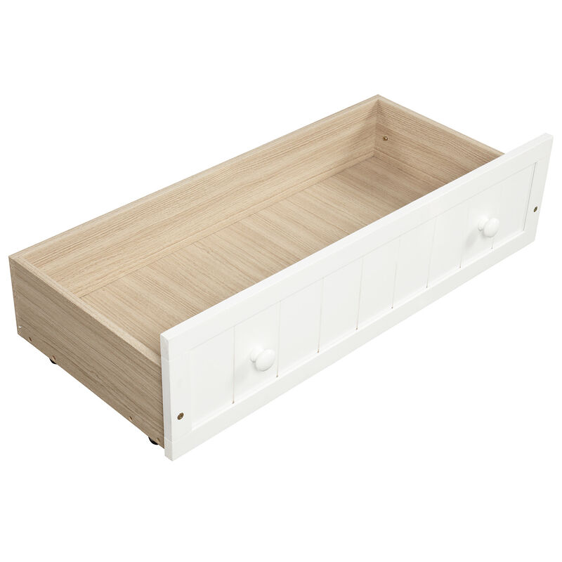 Merax Wooden Daybed with Trundle Bed