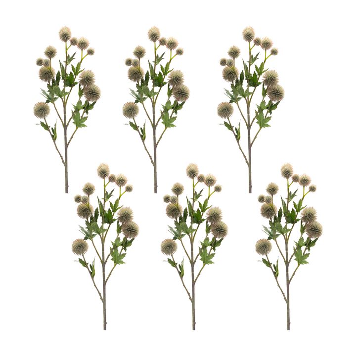 Allium Floral Spray for Elegant Home Décor and Floral Arrangements (Set of 6)