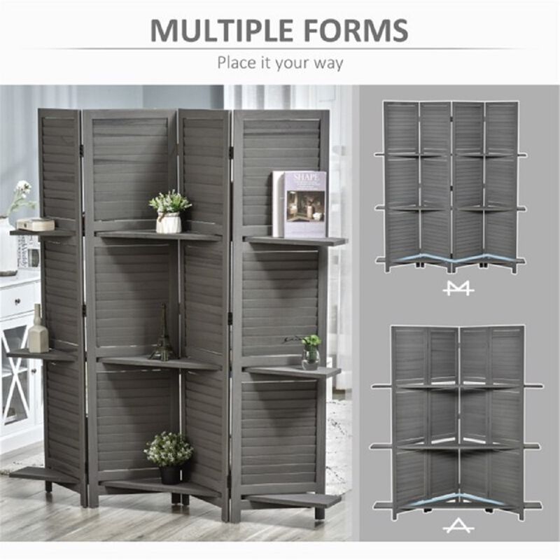 Freestanding Privacy Screen Stylish Room & Patio Divider