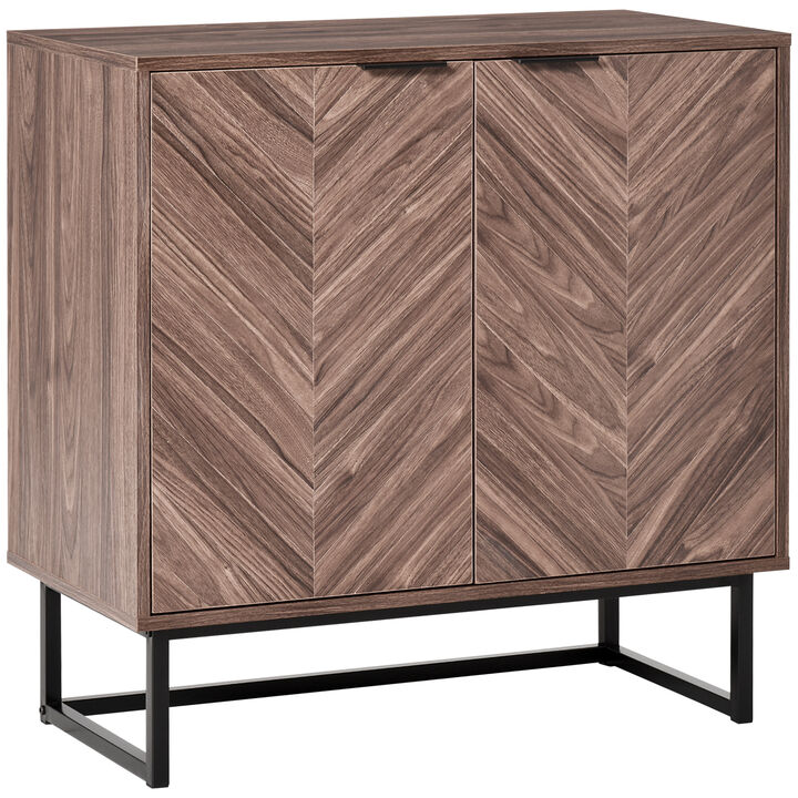 2-Door Storage Cabinet w/ Adjustable Shelf Sideboard Console Table for Kitchen