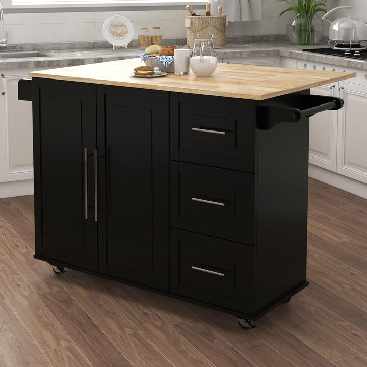 Streamdale Multifunctional Kitchen Island with Ample Storage
