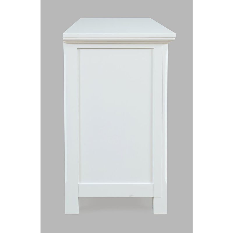 Jofran Isabella 54 Luxury Mirrored Accent Storage Cabinet