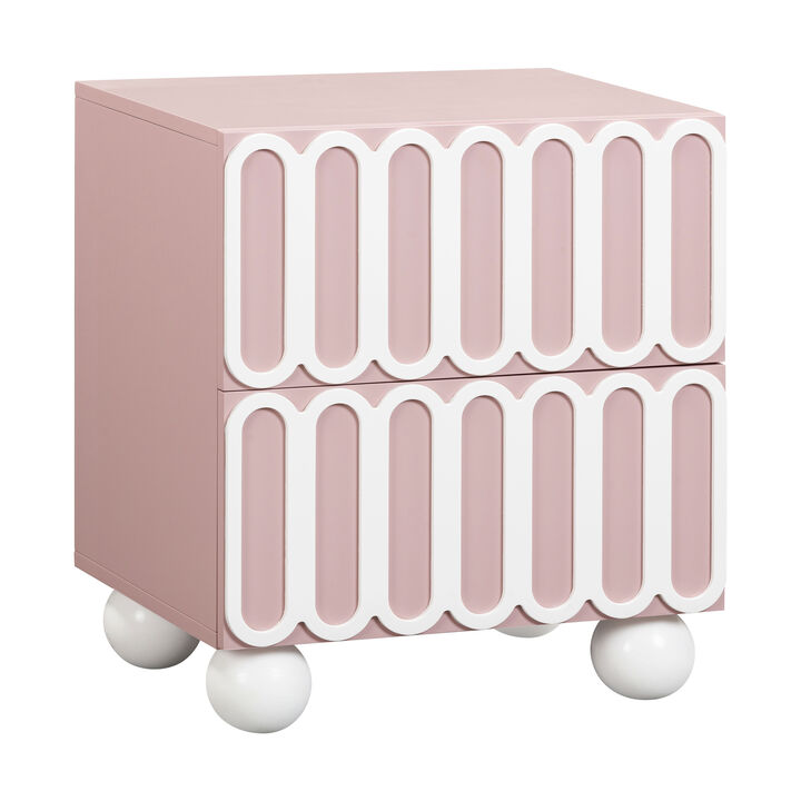 Tori Motif Blue Nightstand