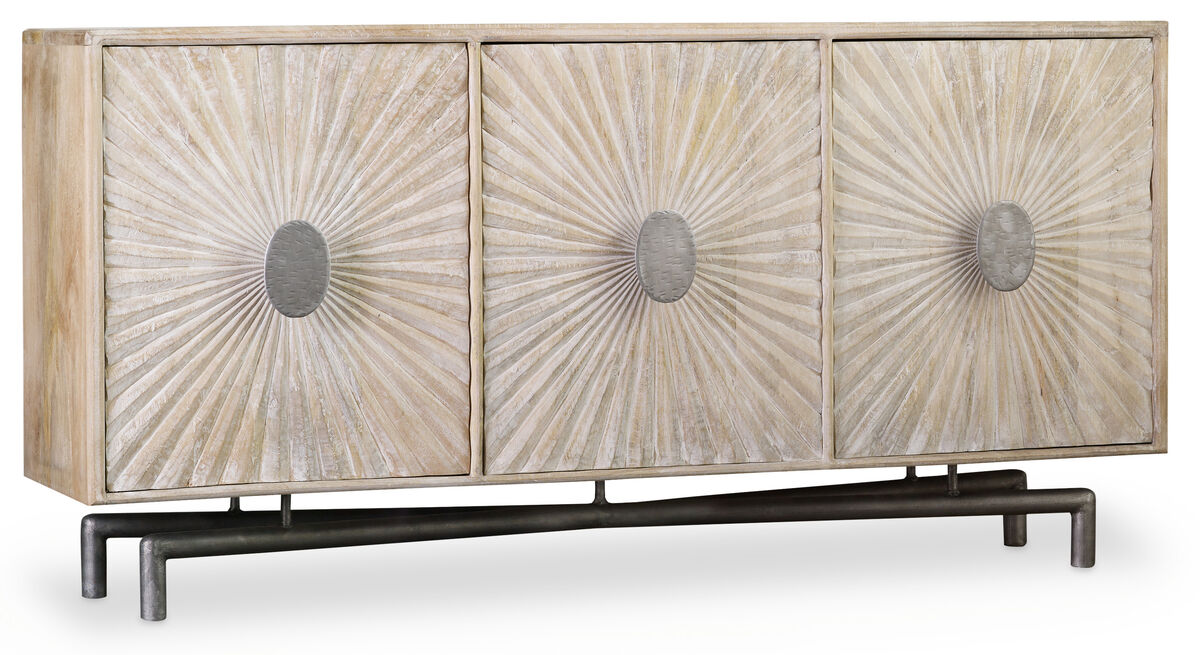 68" Entertainment Console in Light Wood