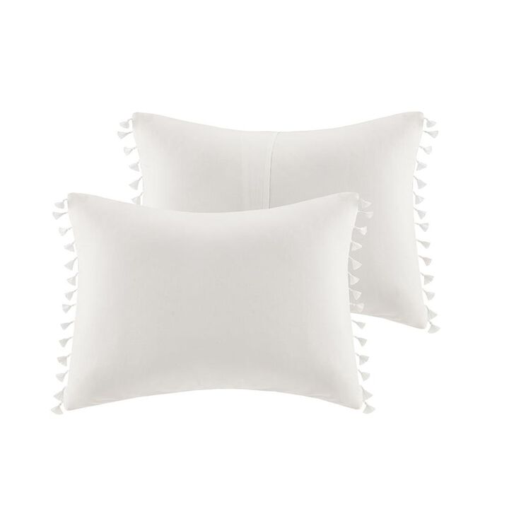 Belen Kox Lillian Tassel Trim Cotton Duvet Cover Set, Belen Kox