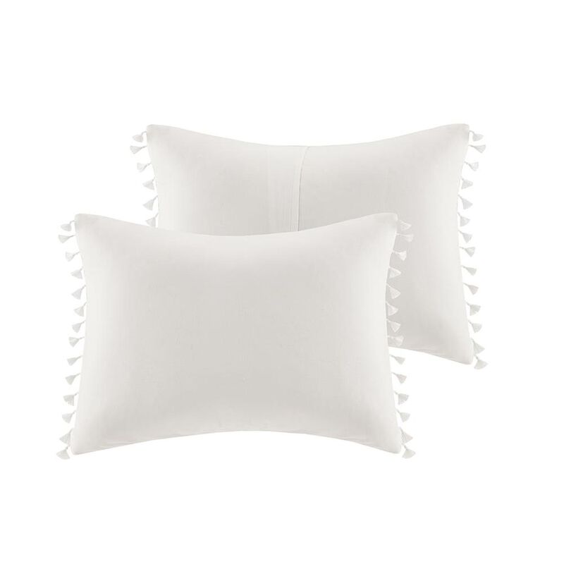 Belen Kox Lillian Tassel Trim Cotton Duvet Cover Set, Belen Kox