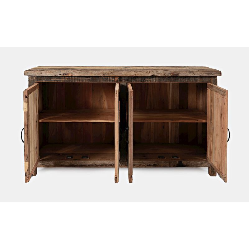 Jofran Eden Prairie Rustic Reclaimed Wood 60 Accent Cabinet