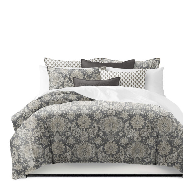 6ix Tailors Fine Linens Osha Mocha/Charcoal Comforter Set