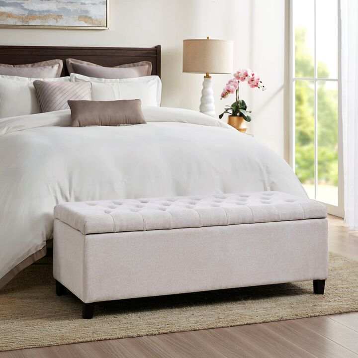 Tufted Top Storage Bench, Belen Kox