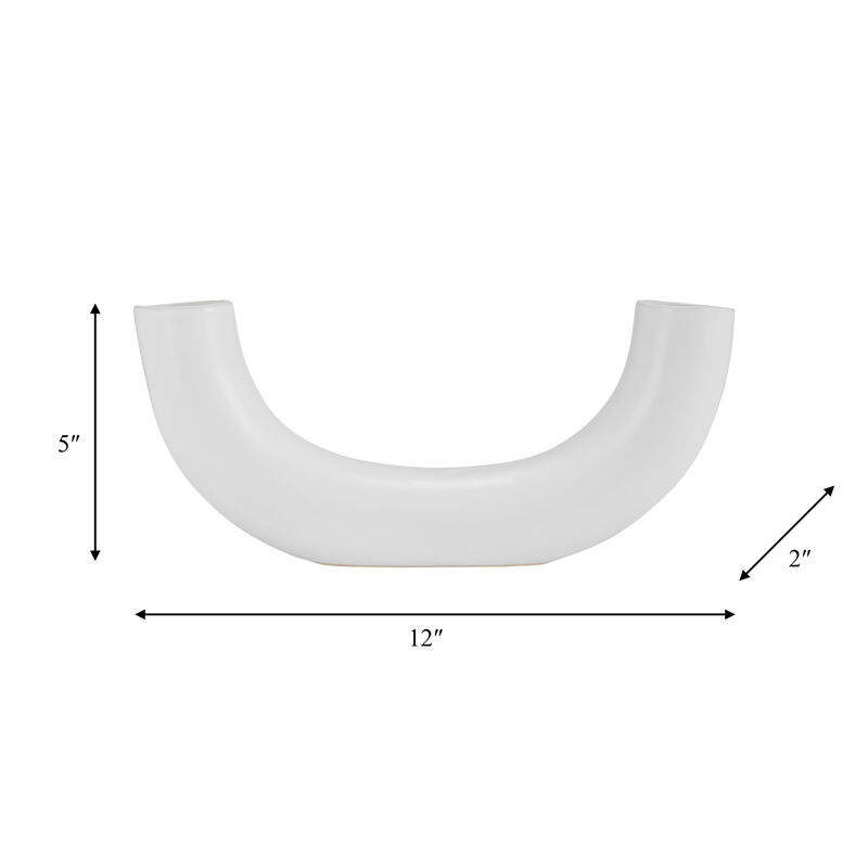 12" Half Circle Vase
