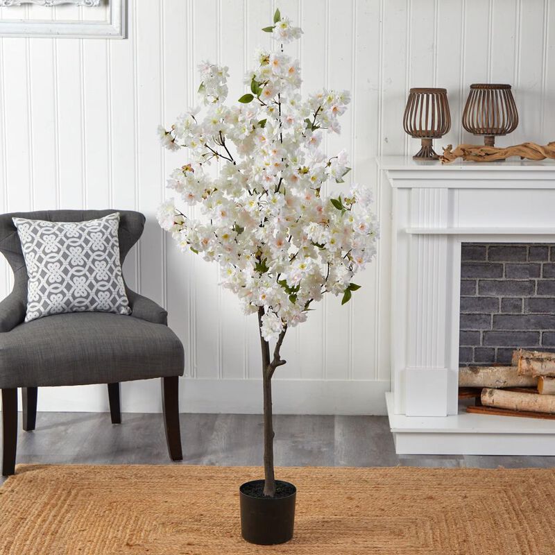 Hivvago 5 Feet Cherry Blossom Artificial Tree