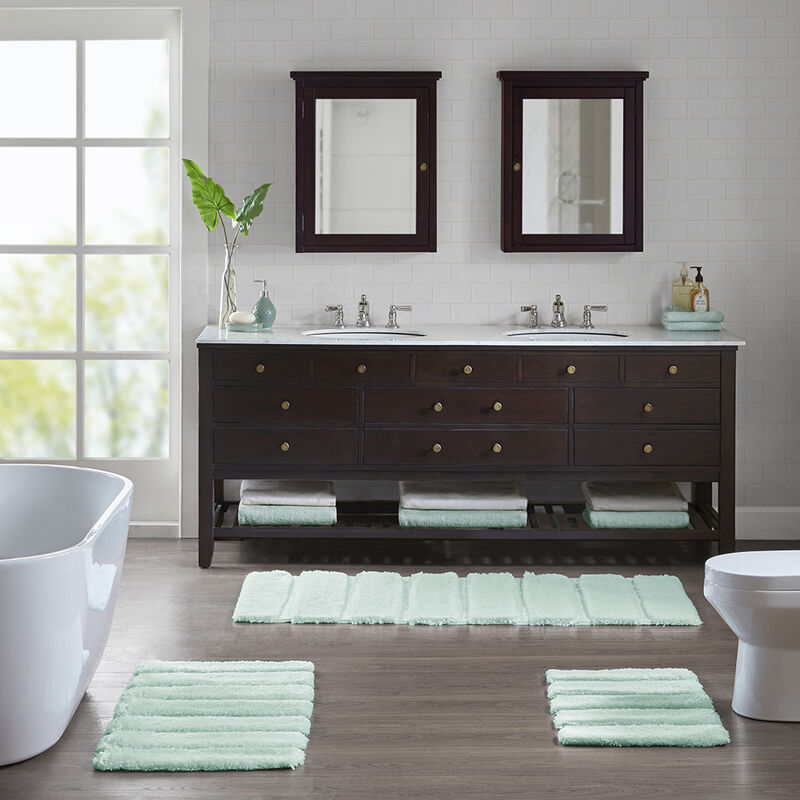 Gracie Mills Kathleen Modern High-low stripe Rug - 21x34"