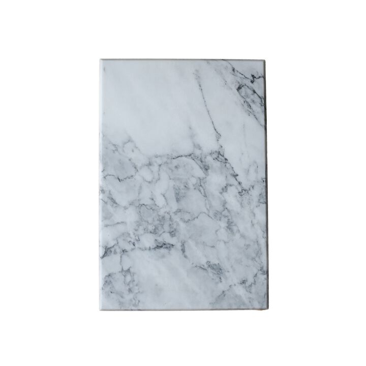 White Marble Rectangle Board - 8" x 12"