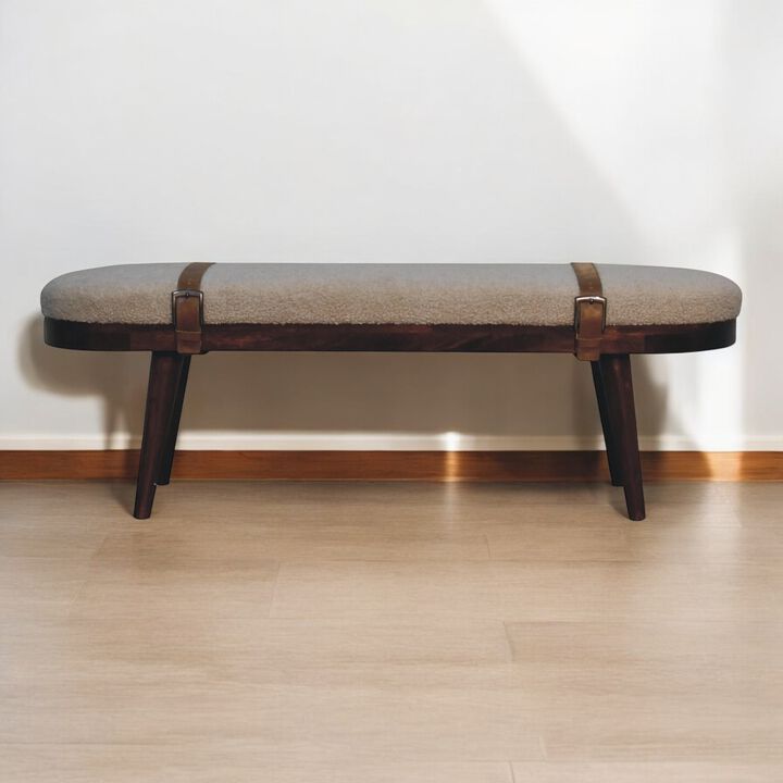 Artisan Furniture Solid Wood Nordholm Boucle Bench