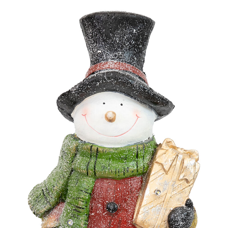 Sunnydaze Classic Frosty Indoor Pre-Lit LED Christmas Statue - 23.5 in