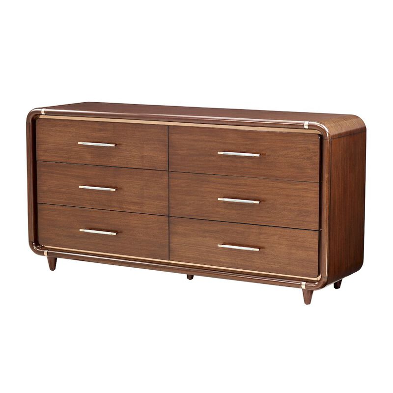 Michael Amini Mason Park Dresser with Mirror - Umber