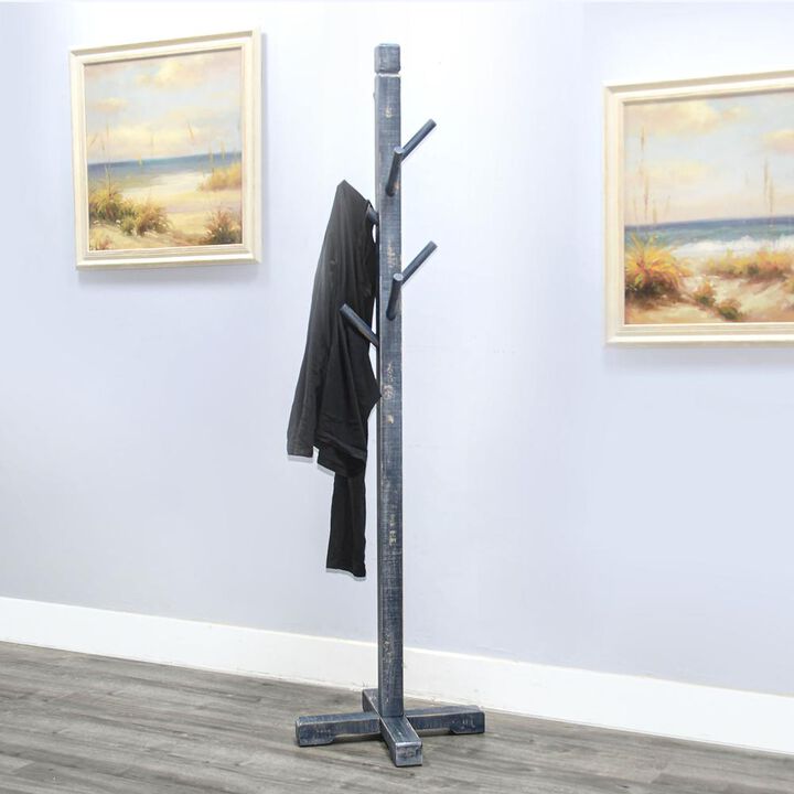 Sunny Designs Traditional Solid Wood Hat Rack with 8-Prong Hooks