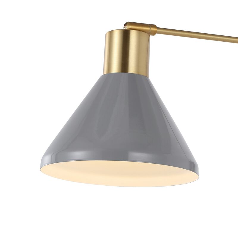 Max Swing Arm Modern Midcentury Iron USB Charging Port LED Sconce