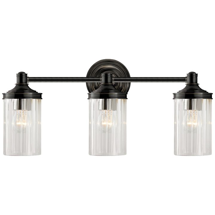 Ava Triple Sconce in Bronze