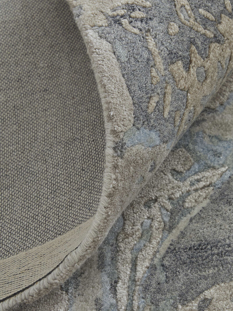 Zarah 8918F 3'6" x 5'6" Gray/Tan/Blue Rug
