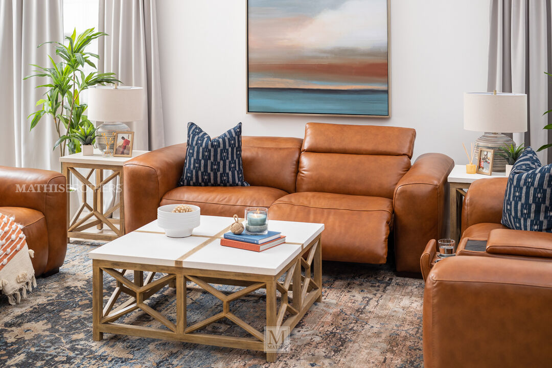 Boulevard Derrick Camel Sofa and Loveseat