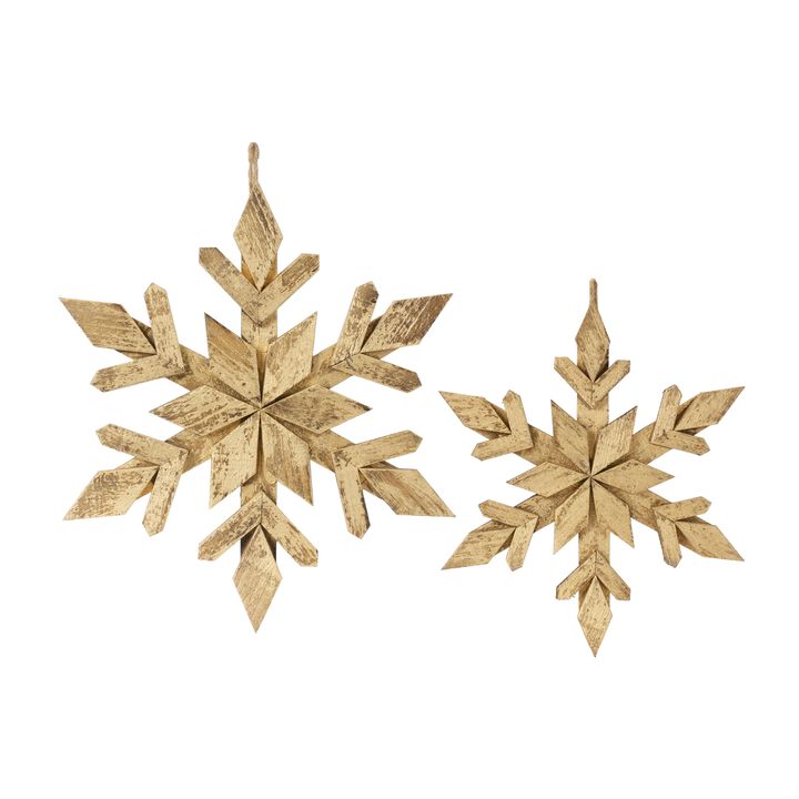 Snowflake Christmas Ornament for Holiday Tree Decoration (Set of 4)