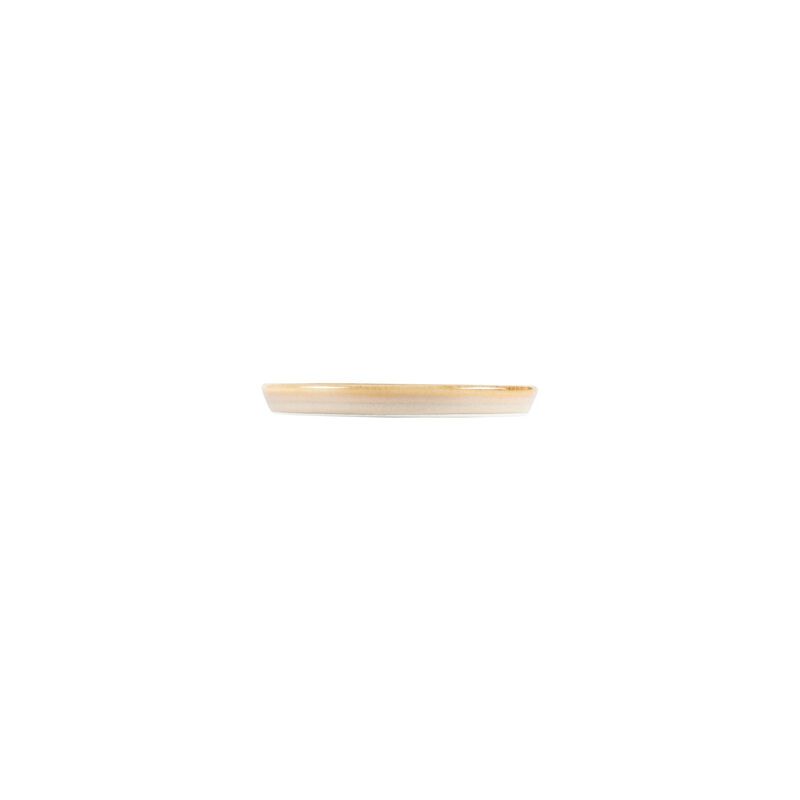 Sand dia.6.25" Round Beige Porcelain Plate (Set of 4)
