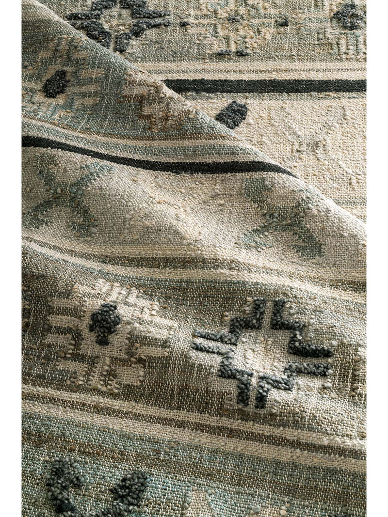 Owen OW01 Aqua/Ink 7'9" x 9'9" Rug