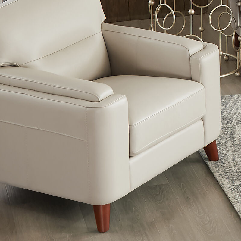 Elm Top Grain Leather Chair