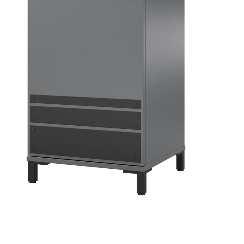 Shelby Tall 1 Door Garage Storage Cabinet, Graphite Gray