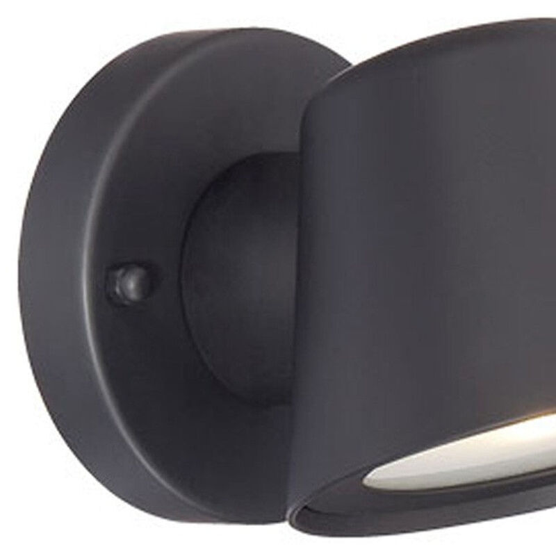 Hivvago Matte Black LED Short Cone Wall Light